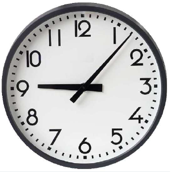 Вторичные аналоговые часы внутреннего исполнения