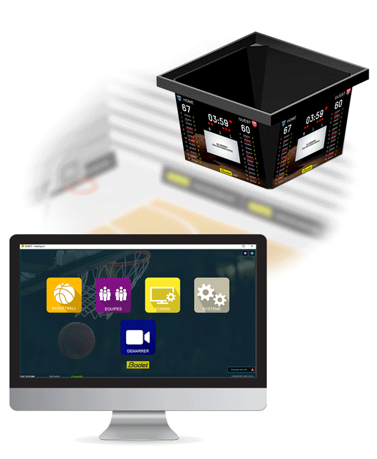 Видеокуб Bodet для спортивных арен